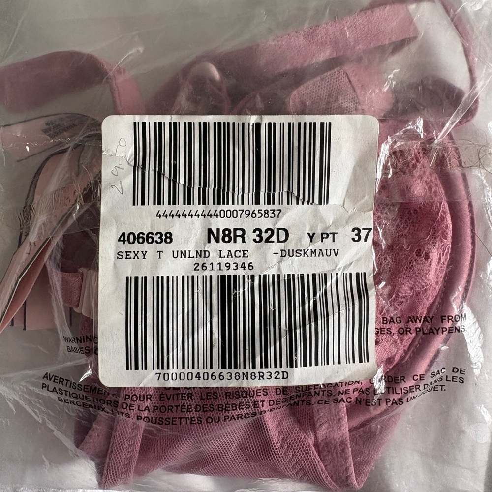 Victoria’s Secret Sexy Tee Unlined Lace Demi Bra in Dusk Mauve NWT - Picture 5 of 5